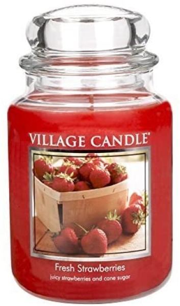 Village Candle Fresh Strawberries 602 g - 2 Docht